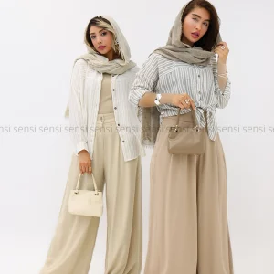 شومیز راه راه لینن